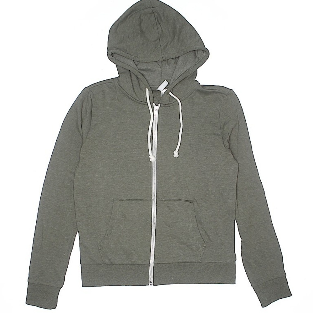 SOLD-H&M|Divided|Olive Green|Zip Up Hooded Jacket